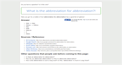 Desktop Screenshot of abbreviationforabbreviation.com